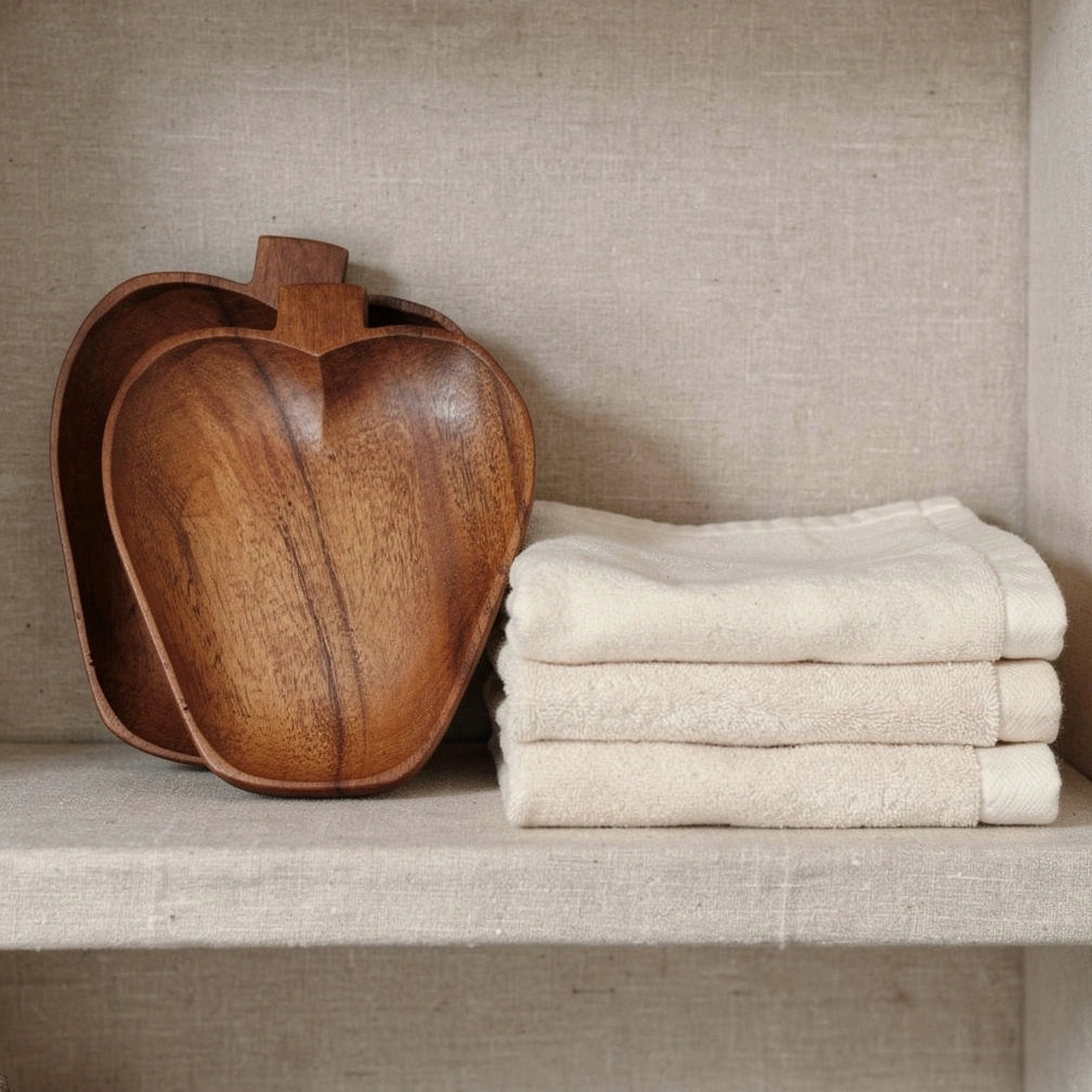 Acacia schaaltjes set — Appel & Aardbei