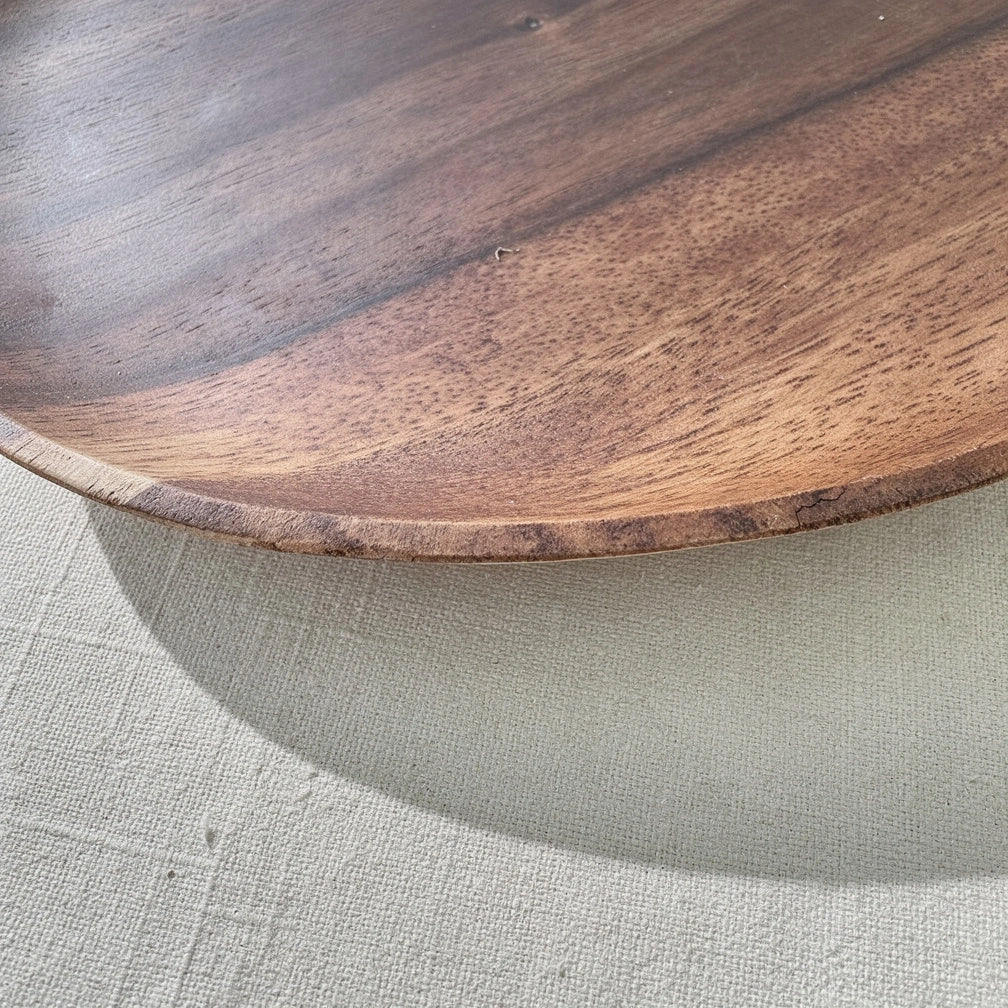Round Acacia Platter