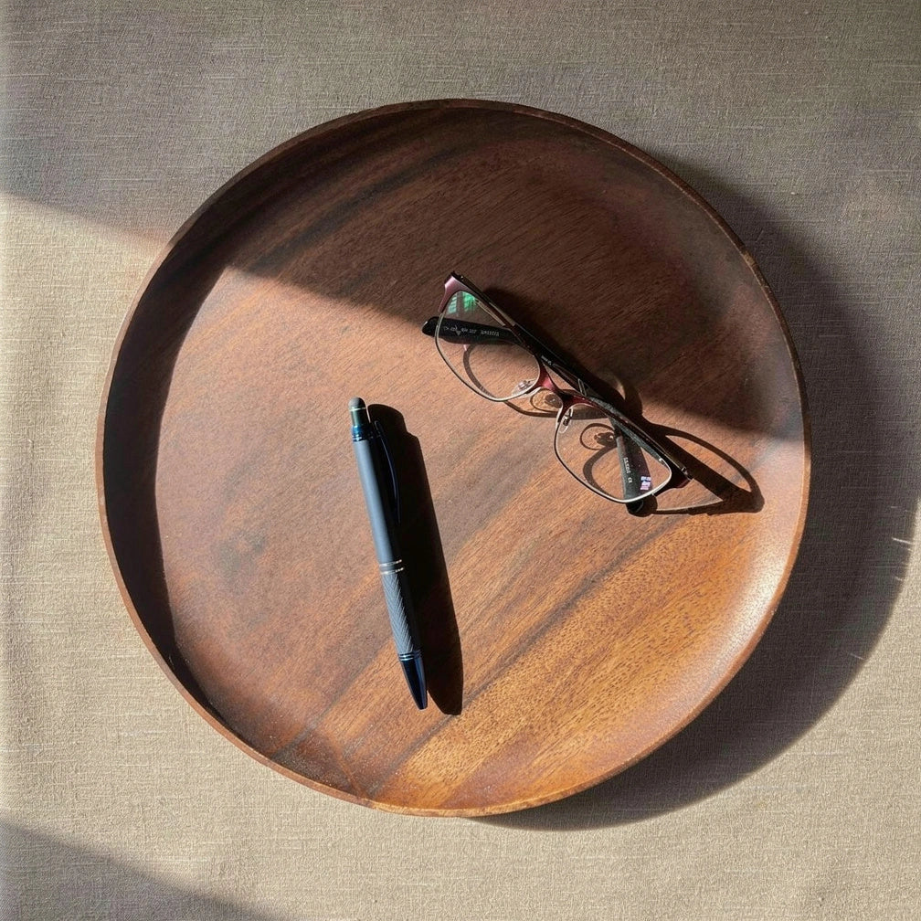 Round Acacia Platter