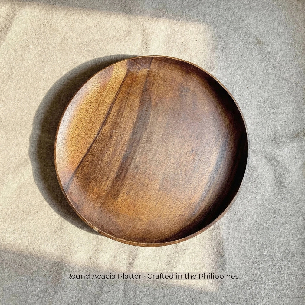 Round Acacia Platter