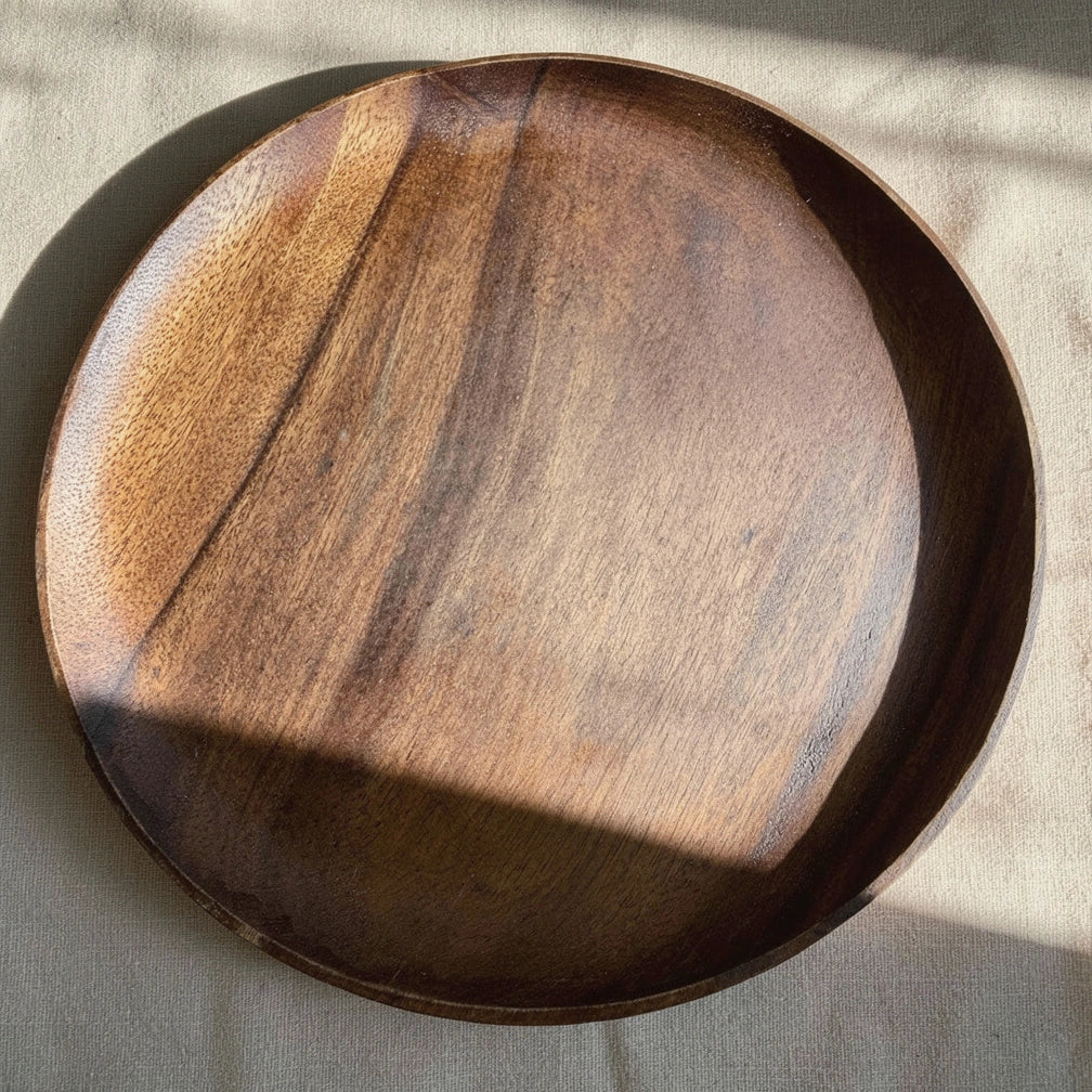 Round Acacia Platter