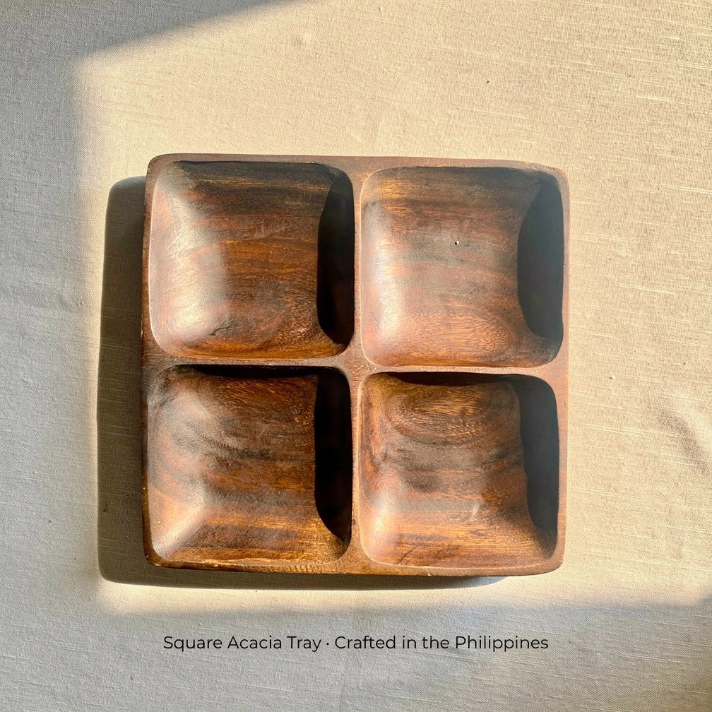 Square Acacia Tray