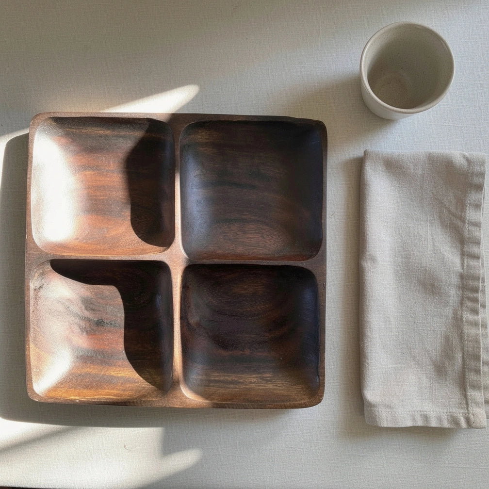 Square Acacia Tray