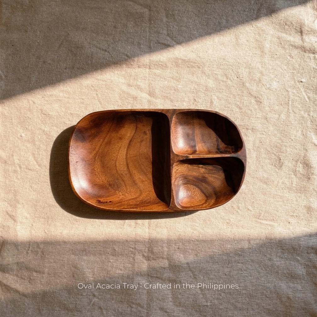 Oval Acacia Tray
