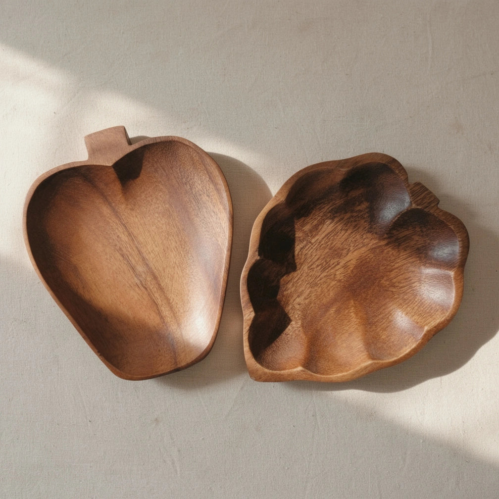 Acacia schaaltjes set — Appel & Aardbei